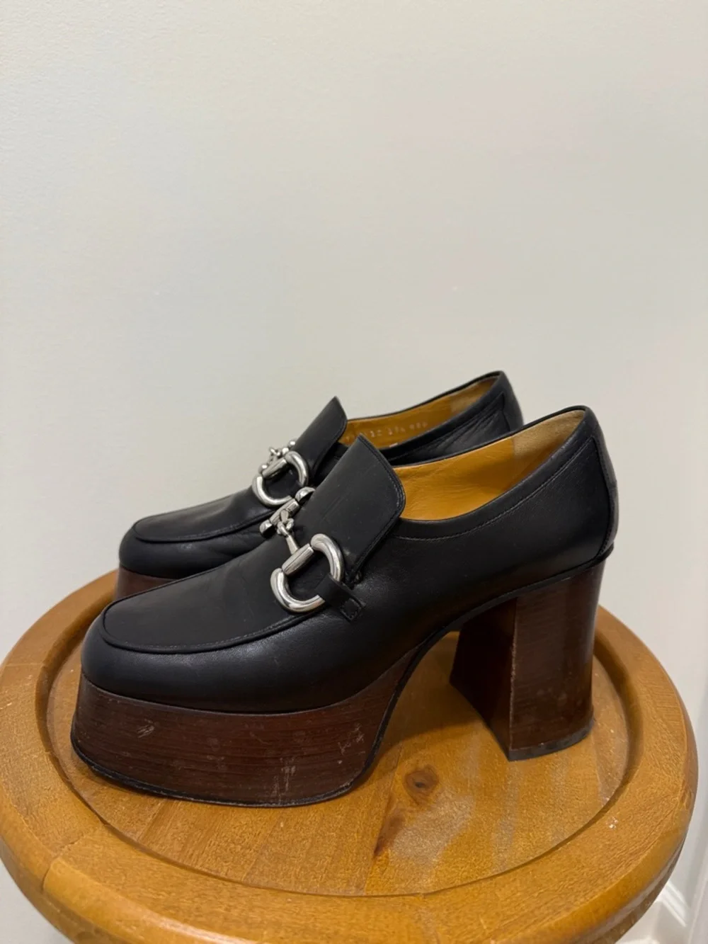 Gucci Houdan Horsebit Platform Loafers - Vintage - Picture 4 of 13